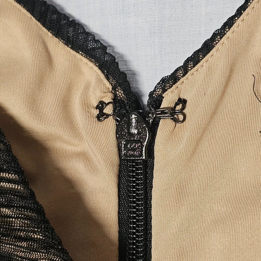 BCBG MaxAzria Sven Sleeveless Mini Dress Women Size M Black Lined Mesh - Picture 10 of 15